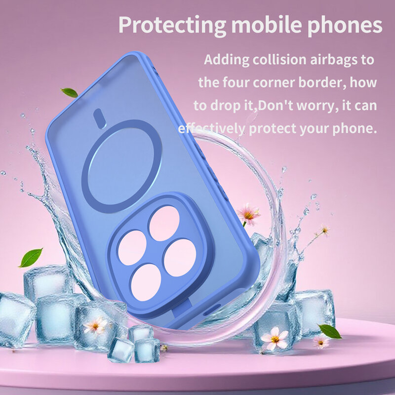 Husa Xiaomi Poco M8 Pro 5G Techsuit HaloFrost II MagSafe, albastru