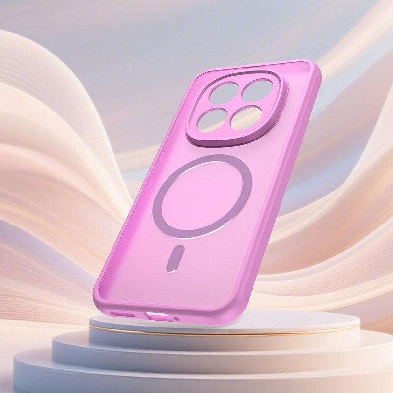 Husa Xiaomi Poco M8 Pro 5G Techsuit HaloFrost II MagSafe, roz