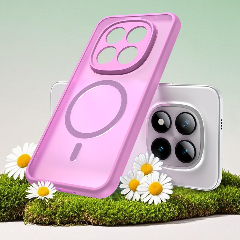 Husa Xiaomi Poco M8 Pro 5G Techsuit HaloFrost II MagSafe, roz