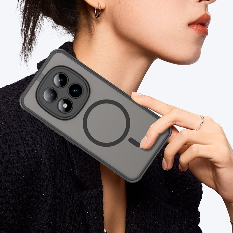 Husa Xiaomi Poco M8 Pro 5G Techsuit HaloFrost II MagSafe, negru
