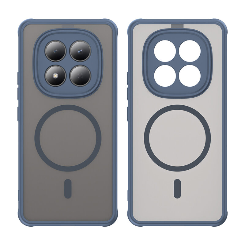 Husa Xiaomi Redmi Note 15 Pro 4G Techsuit HaloFrost II MagSafe, bleumarin