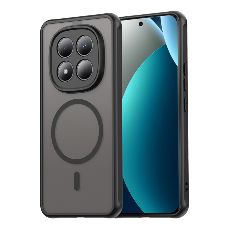 Husa Xiaomi Redmi Note 15 Pro 4G Techsuit HaloFrost II MagSafe, negru