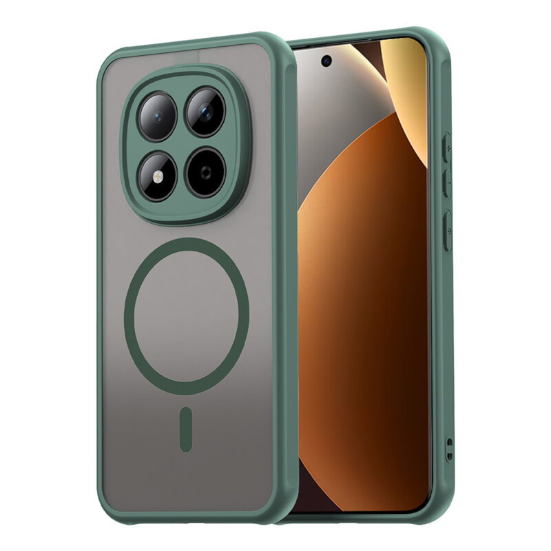 Husa Xiaomi Poco M8 Pro 5G Techsuit HaloFrost II MagSafe, verde