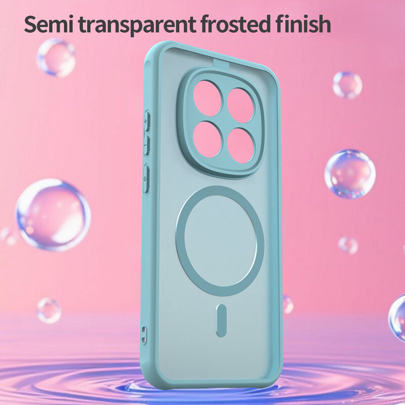 Husa Xiaomi Redmi Note 15 Pro 5G Techsuit HaloFrost II MagSafe, verde menta
