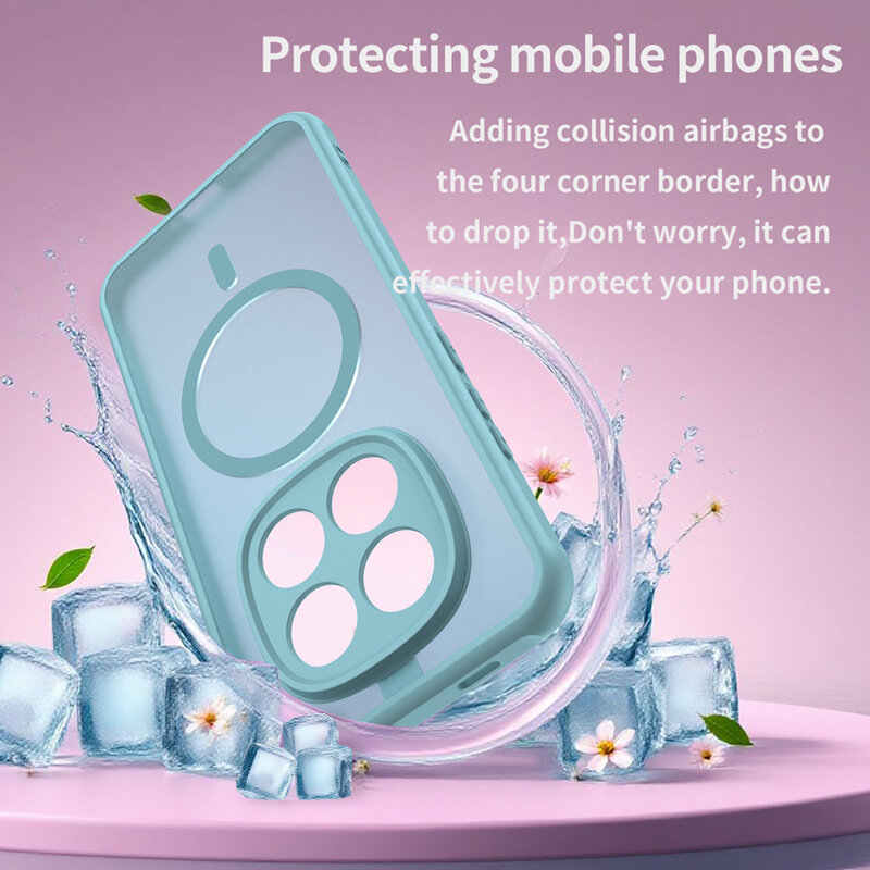 Husa Xiaomi Redmi Note 15 Pro 5G Techsuit HaloFrost II MagSafe, verde menta