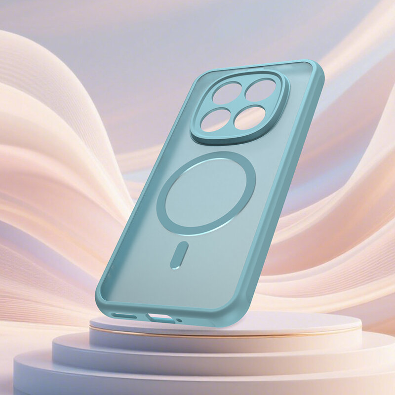 Husa Xiaomi Redmi Note 15 Pro 5G Techsuit HaloFrost II MagSafe, verde menta