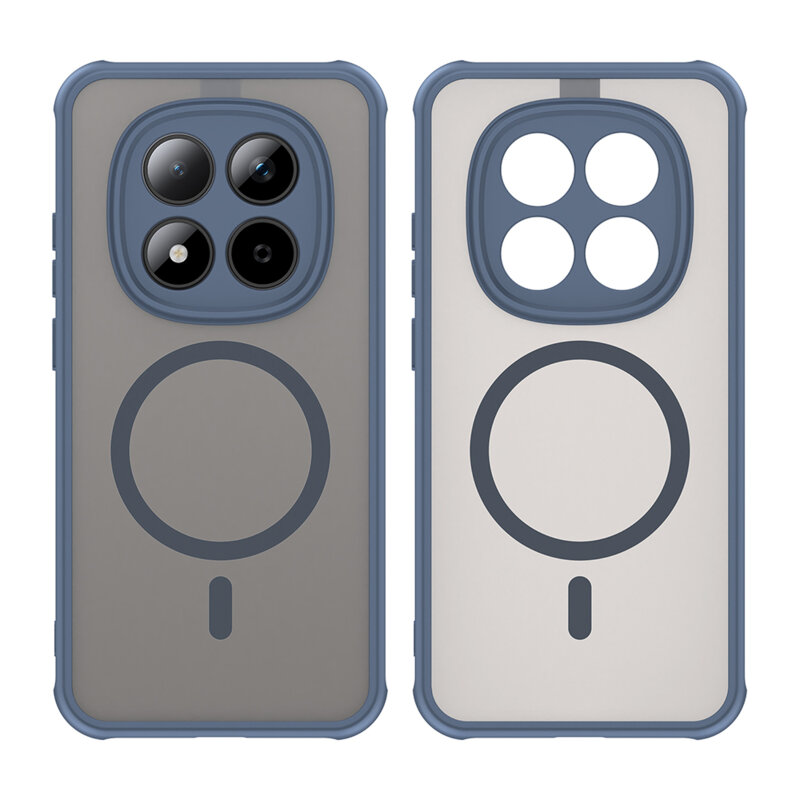 Husa Xiaomi Redmi Note 15 Pro 5G Techsuit HaloFrost II MagSafe, bleumarin