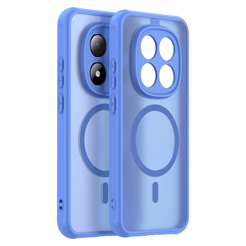 Husa Xiaomi Redmi Note 15 Pro 5G Techsuit HaloFrost II MagSafe, albastru