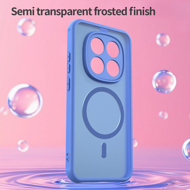 Husa Xiaomi Redmi Note 15 Pro 5G Techsuit HaloFrost II MagSafe, albastru