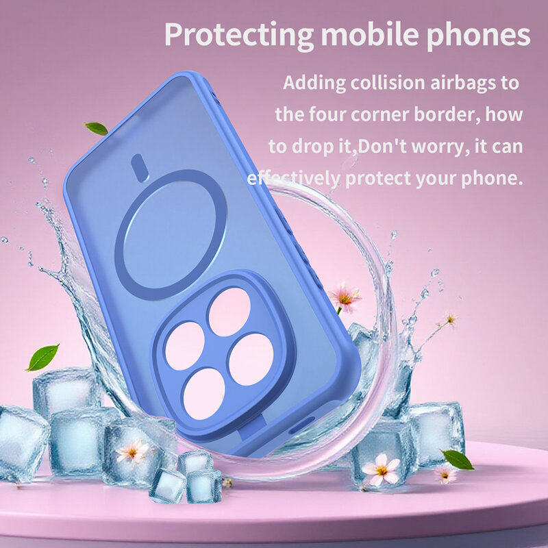 Husa Xiaomi Redmi Note 15 Pro 5G Techsuit HaloFrost II MagSafe, albastru