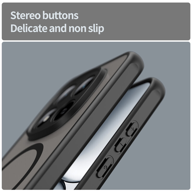 Husa Xiaomi Redmi Note 15 Pro 5G Techsuit HaloFrost II MagSafe, negru