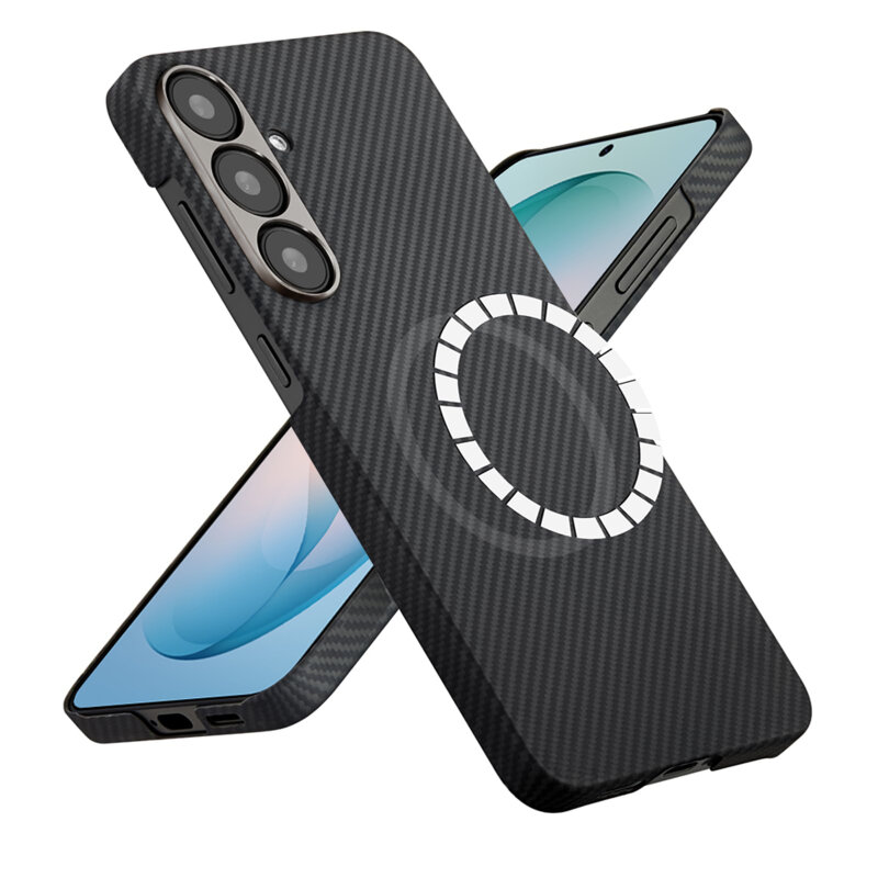 Husa Samsung Galaxy S26 Plus Techsuit Aramid Fiber MagSafe, negru