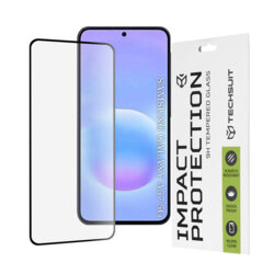 Folie sticla Samsung Galaxy A57 5G Techsuit 111D Full Glue Full Cover, negru