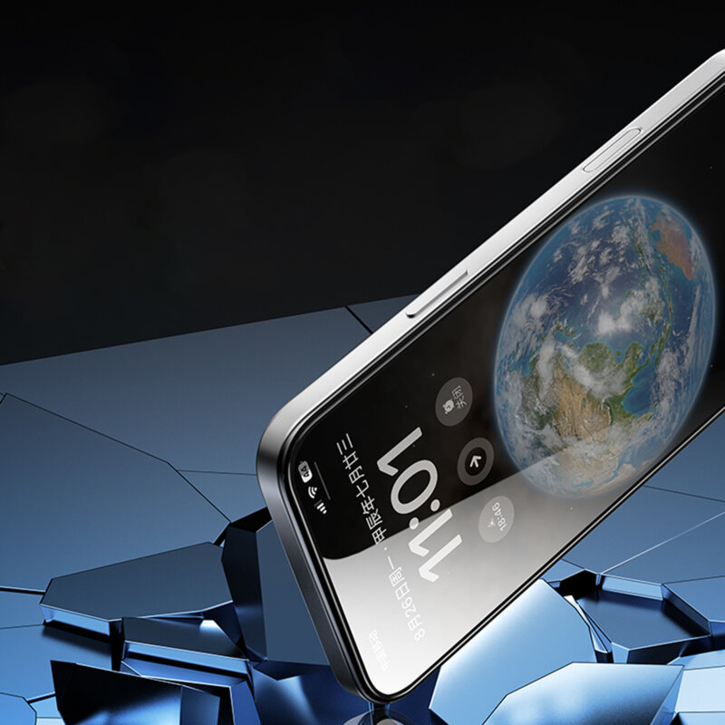 [Pachet 5x] Folie Samsung Galaxy S26 Plus Blueo 2.5D Silk Full Cover HD Glass, negru