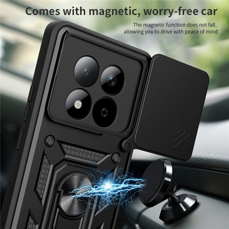 Husa Xiaomi Poco M8 Pro 5G protectie camera Techsuit CamShield Series, verde