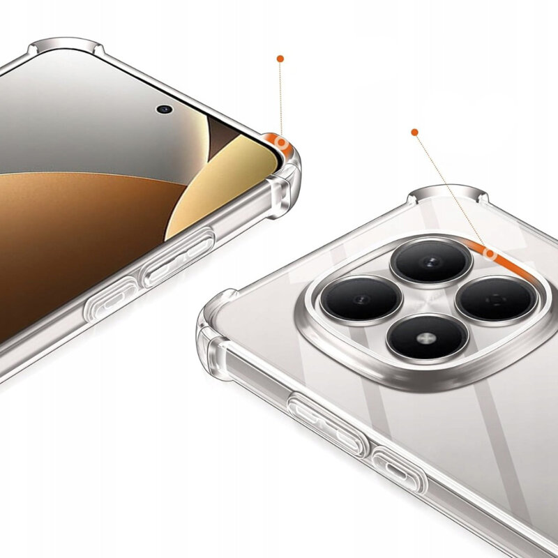 Husa Samsung Galaxy A57 5G Techsuit Shockproof Clear Silicone, transparenta