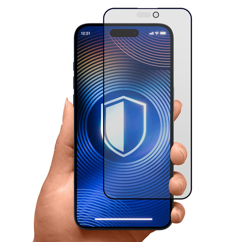 Folie sticla iPhone 16 Pro Max 3mk HardGlass Max, privacy