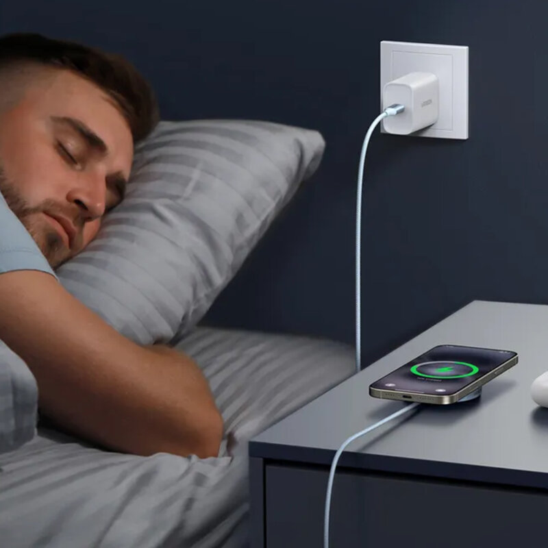 Incarcator wireless MagSafe Qi2, 25W Ugreen, bleu, 55959