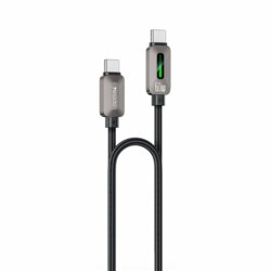 Cablu de date Type-C 60W, 3A, 1.2m Yesido, CA198, negru