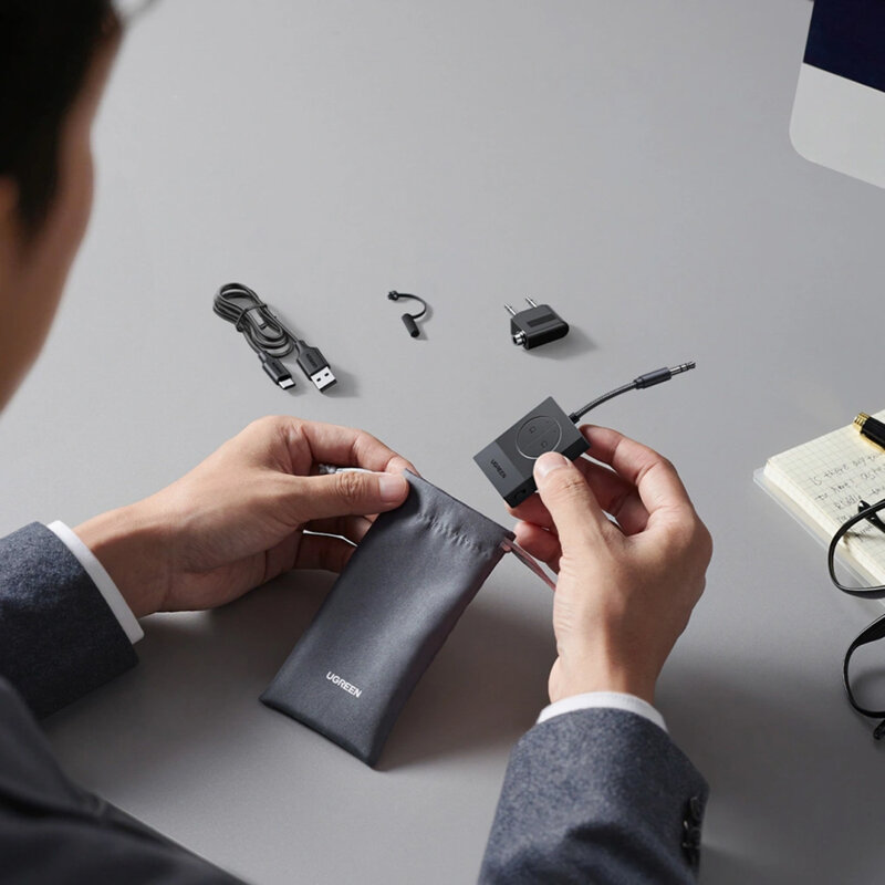 Transmitator audio, adaptor Jack 3.5mm Bluetooth Ugreen, 65706