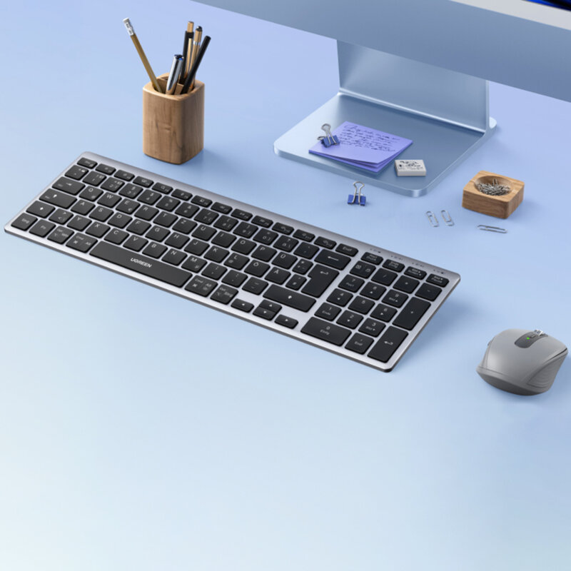 Tastatura wireless Bluetooth ergonomica Ugreen, 75163, negru