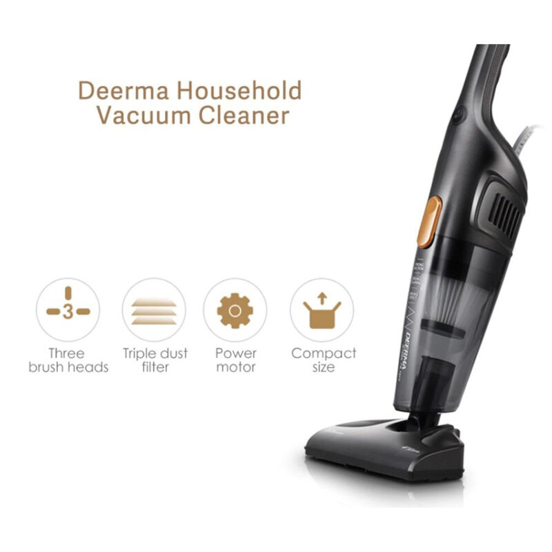 Aspirator vertical 2in1 cu filtru HEPA Deerma, 600W, 1.2l, DX115C