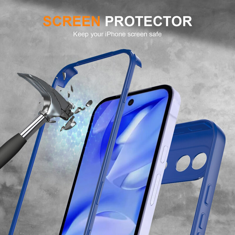 Husa 360° Google Pixel 10a Techsuit ColorVerse, albastru