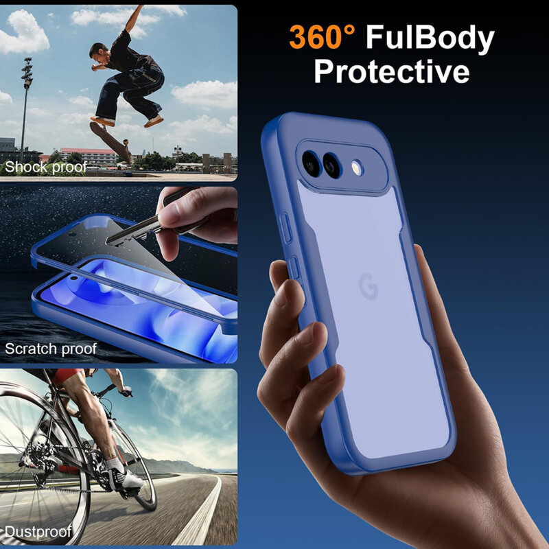 Husa 360° Google Pixel 10a Techsuit ColorVerse, albastru