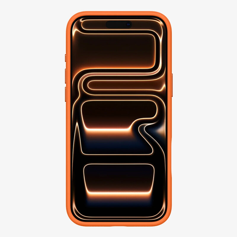 Husa iPhone 17 Pro Spigen Silicone Fit MagSafe, portocaliu