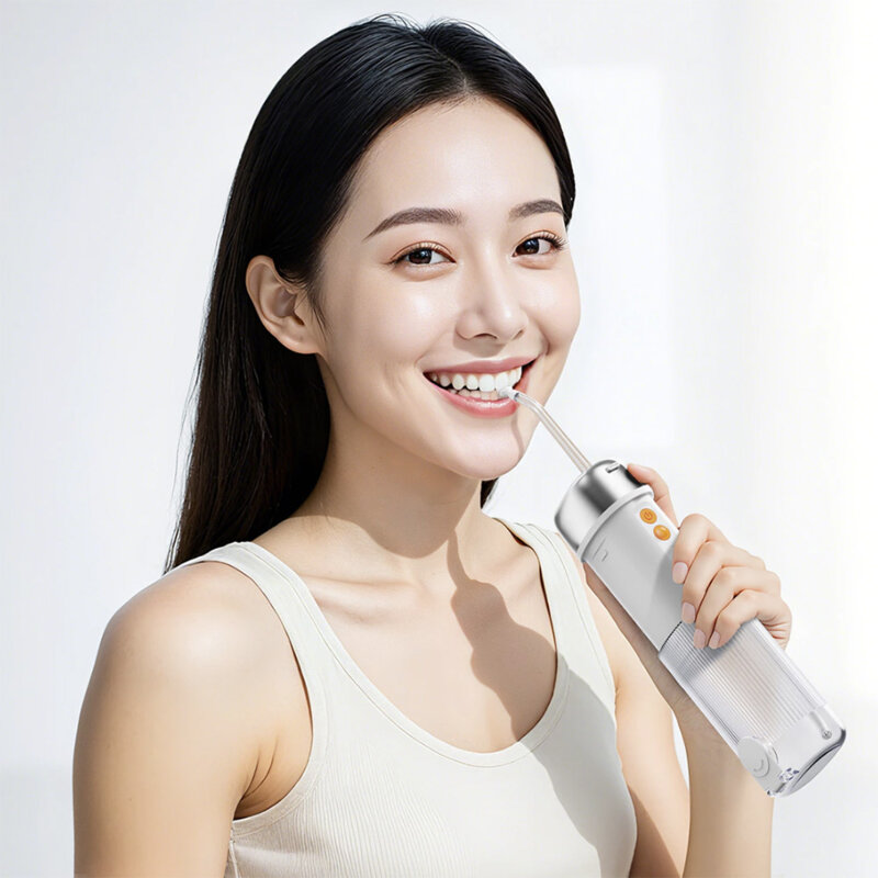 Irigator bucal portabil cu rezervor detasabil Deerma CY01, alb