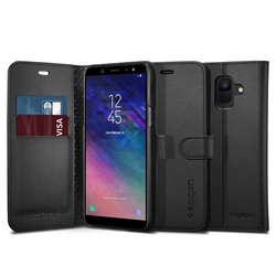 Husa Samsung Galaxy A6 2018 Spigen Wallet S - Black