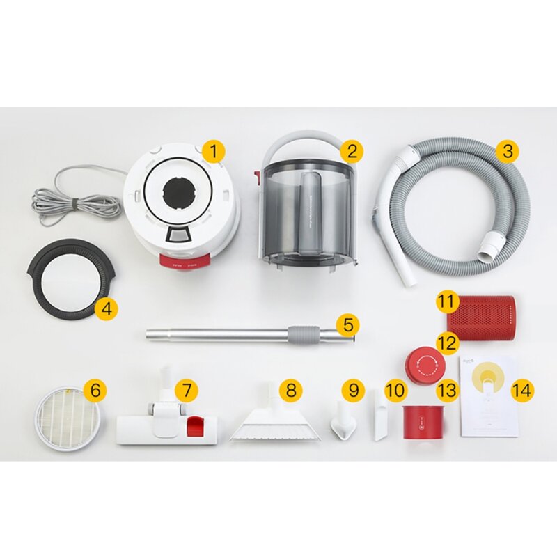 Aspirator vertical pentru uz casnic Deerma, 800W, 18kPa, TJ200W