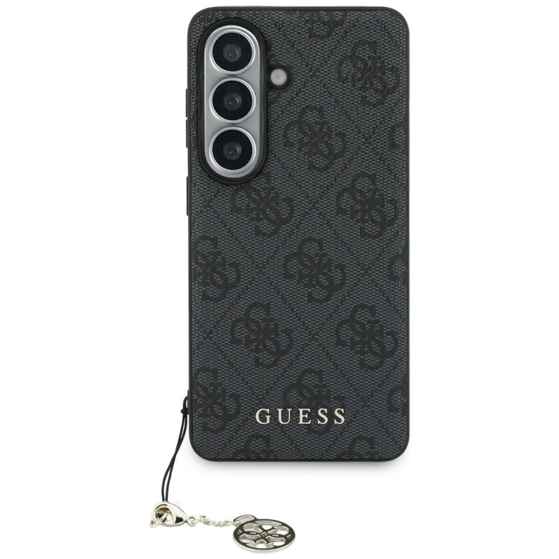 Husa originala Guess Samsung Galaxy S26 Hardcase 4G Classic Logo Charm, negru, GUHMS26SGF4GGR