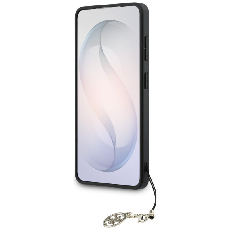 Husa originala Guess Samsung Galaxy S26 Hardcase 4G Classic Logo Charm, negru, GUHMS26SGF4GGR