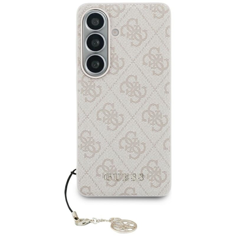 Husa originala Guess Samsung Galaxy S26 Hardcase 4G Classic Logo Charm, roz, GUHMS26SGF4GPI