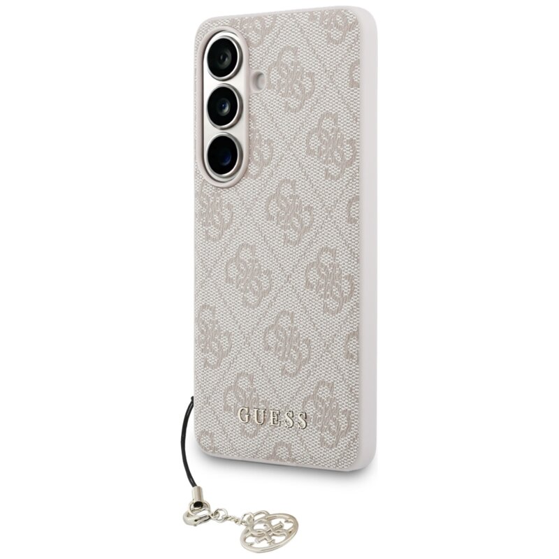 Husa originala Guess Samsung Galaxy S26 Hardcase 4G Classic Logo Charm, roz, GUHMS26SGF4GPI