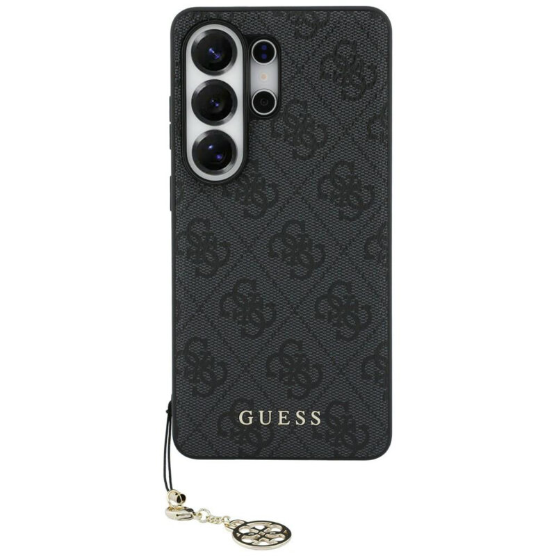 Husa originala Guess Samsung Galaxy S26 Ultra Hardcase 4G Classic Logo Charm, negru,GUHMS26LGF4GGR