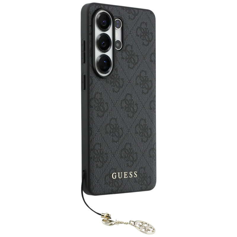 Husa originala Guess Samsung Galaxy S26 Ultra Hardcase 4G Classic Logo Charm, negru,GUHMS26LGF4GGR
