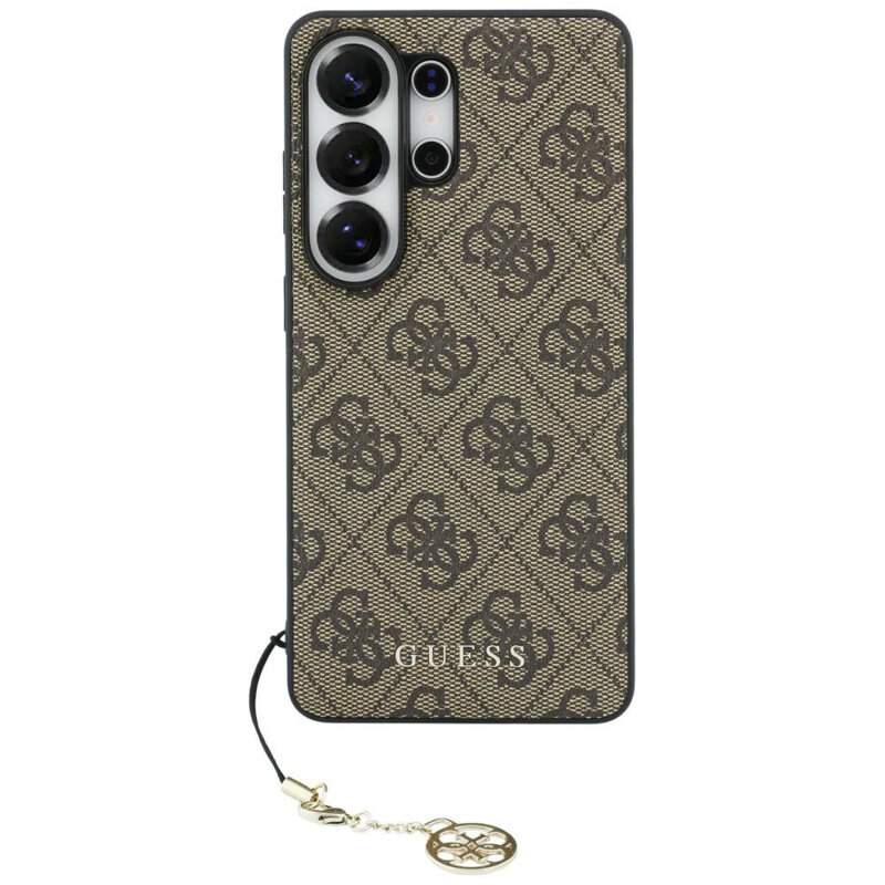 Husa originala Guess Samsung Galaxy S26 Ultra Hardcase 4G Classic Logo Charm, maro, GUHMS26LGF4GBR