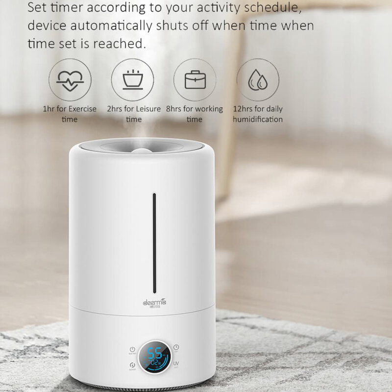 Umidificator de camera, aromaterapie Deerma, 5l, 25W, alb, F628S