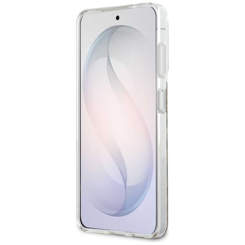 Husa Samsung Galaxy S26 originala Guess IML Leopard Print Triangle, maro, GUHMS26SHLEGTGLW