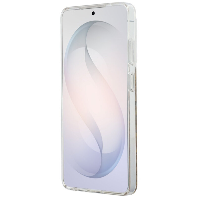 Husa Samsung Galaxy S26 Ultra originala Guess IML Leopard Print Triangle MagSafe, maro, GUHMS26LHLEGTGLW