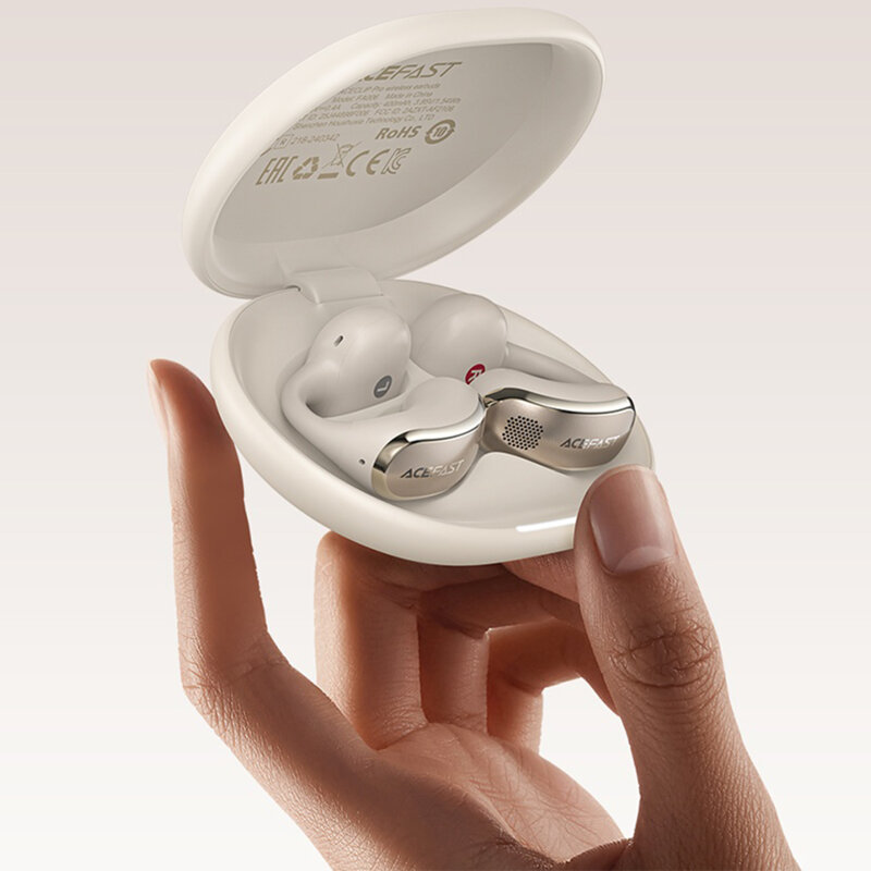 Casti open-ear cu Noise Cancelling Acefast FA005, 400mAh, negru