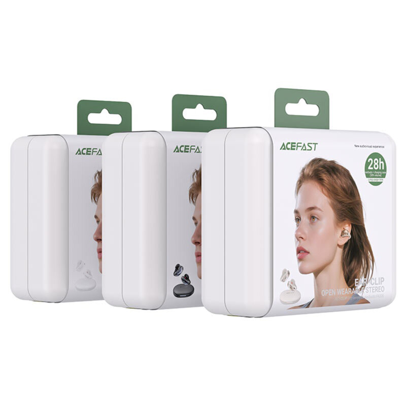 Casti open-ear cu Noise Cancelling Acefast FA005, 400mAh, auriu