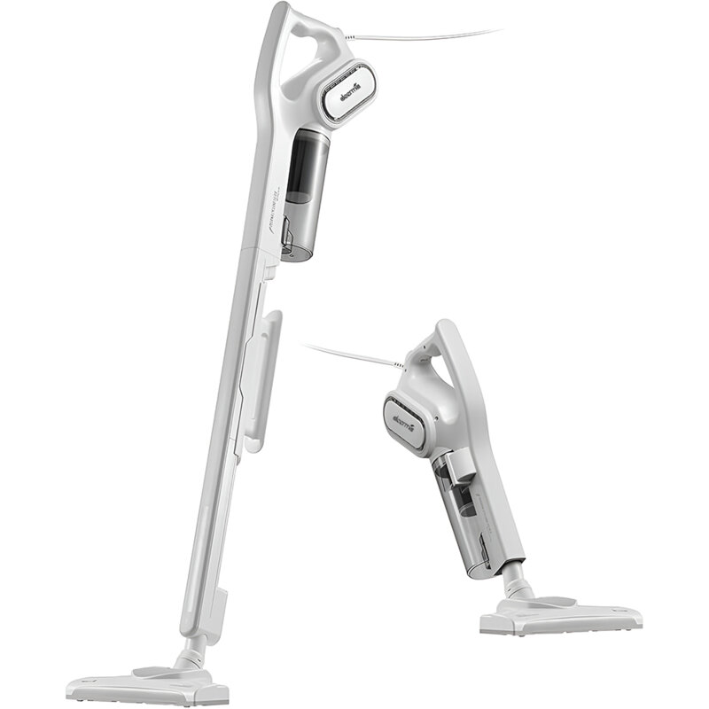 Aspirator vertical cu fir 2in1 Deerma, 16kPa, 600W, 0.6l, alb, DX700