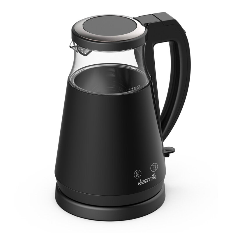 Fierbator electric Deerma, 1.7l, 1700W, negru, DEM-SH90W