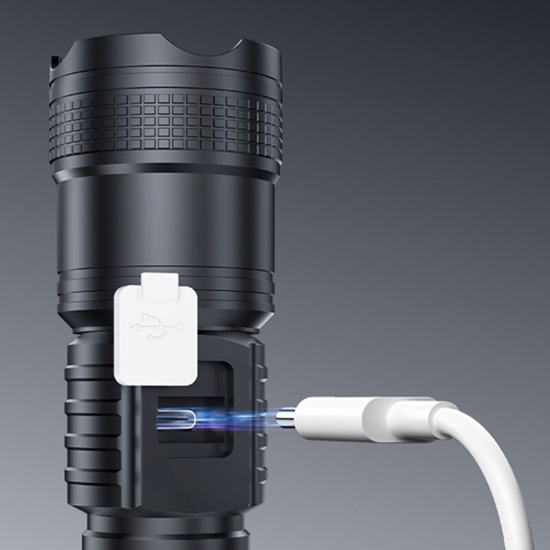 Lanterna LED cu afisaj digital, focus telescopic Yesido TC11, 1200mAh