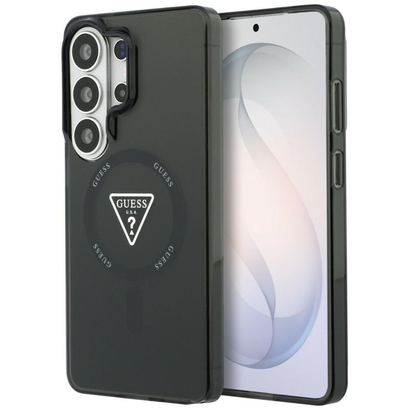 Husa Samsung Galaxy S26 Ultra originala Guess IML Gradient Triangle MagSafe, negru, GUHMS26LHGTMLCGK