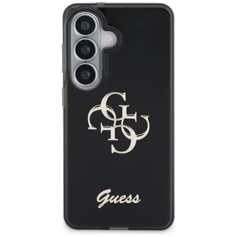 Husa Guess IML Big Metal 4G Script Samsung Galaxy S26, negru, GUHCS26S5HC4MLSK