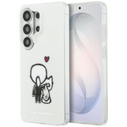 Husa Samsung Galaxy S26 Ultra Karl Lagerfeld IML with K&C Back Logo MagSafe, KLHMS26L6HKCBHH, alb